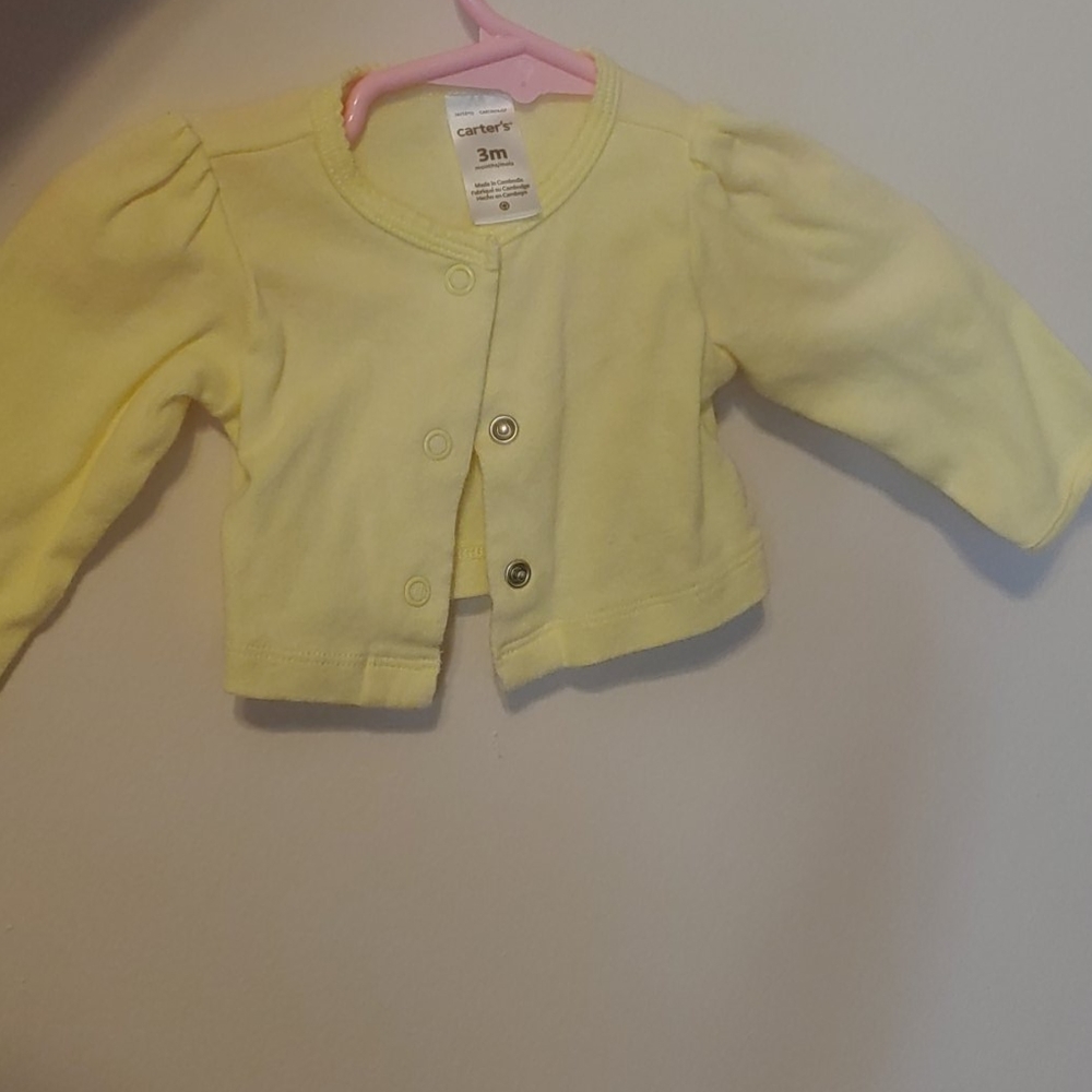 Yellow cardigan